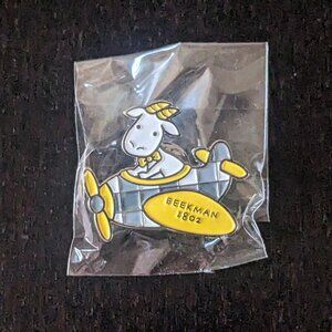 NEW Beekman 1802 Goat in airplane propeller plane pin brooch tie tack